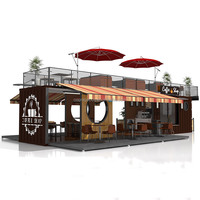 Bar conteneur, café conteneur, restaurant conteneur de 40 pieds, restaurant mobile, restaurant conteneur d'expédition, patio