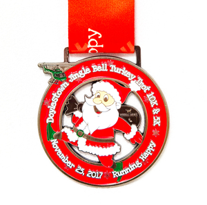 Medallas fabricantes venta al por mayor 5K 10K sublimación maratón metal Premio correr medallas deportivas personalizado Navidad carnaval medalla - Product Image 3