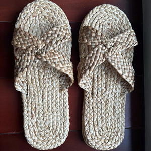 Bolso de Mano Artesanal de Jacinto de Agua en Forma de Media Luna, Estético, Tejido, Ecológico, para Playa, Verano, Viajes, para Mujer - Product Image 1