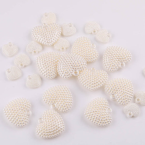 Colgantes de Corazón con Perlas de Imitación, Accesorios de Joyería DIY para Llaveros, Adornos, Regalos, Colgantes de Moda Unisex Yiwu - Product Image 4
