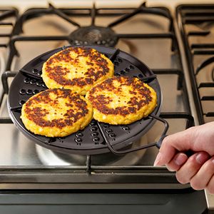 Plaque de <span class=keywords><strong>diffuseur</strong></span> de chaleur fer cuisinière tapis de fer avec poignée <span class=keywords><strong>diffuseur</strong></span> de flamme mijoter anneau brûleur couvre grilles de torréfaction pour cuisinière à <span class=keywords><strong>gaz</strong></span> - Product Image 4