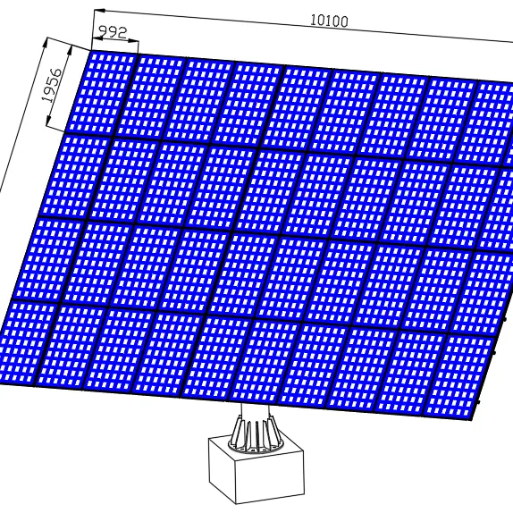 15kw solar de doble eje del sistema de seguimiento de 2 ejes de soporte