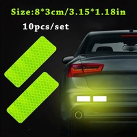 Accessoires de voiture avec autocollants réfléchissants en PVC Matériel de sécurité routière pour trophées Médailles et plaques