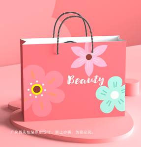 Alta calidad vender popular rosa <span class=keywords><strong>amigo</strong></span> <span class=keywords><strong>invisible</strong></span>  Bolsa de regalo Bolsa de papel impresa personalizada - Product Image 4