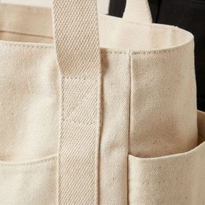Fashion <b>Backpack</b> Simple Versatile Handbag Students Large Capacity Multi-Pocket Eco-Friendly <b>Recyclable</b> Canvas Tote Bag Custom - Product Image 3