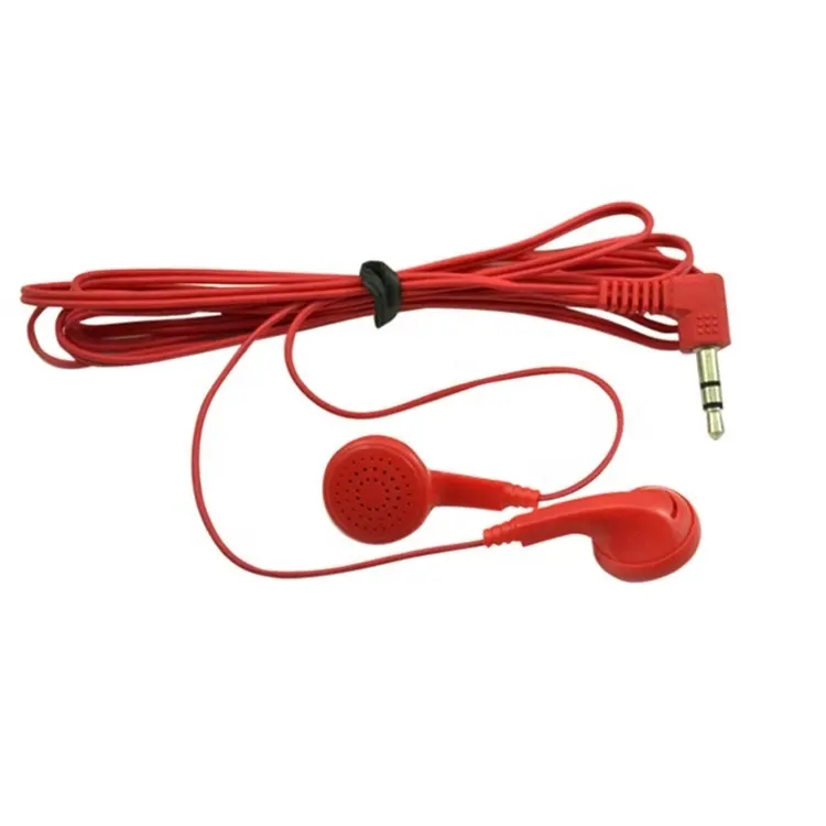 Disposable 3.5mm cable earphone noise cancelling headphone aviation headset airline earphone earbud headsets