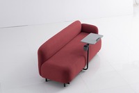 Sofá de Dos Plazas de Alta Calidad para Sala de Estar, Sofá de Oficina, Sillón Lounge con Tapicería de Tela y Soporte para Tablet