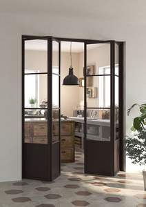 Prima Balcon Accordéon Porte pliante Design Extérieur Aluminium Allié Verre Portes Patio Pliantes - Product Image 4