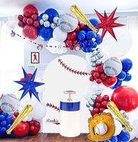 Guirlande de ballons sur le thème du football et du basketball, ballons en latex et en aluminium pour la décoration de fête d'anniversaire d'enfants et de photomaton