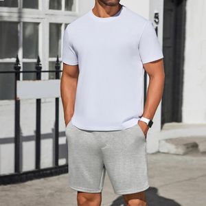 กางเกงขาสั้นลำลองผู้ชายคุณภาพสูง เอวกลาง แห้งเร็ว ผ้าฟลีซ ขายส่ง ผ้าฝ้ายเนื้อนุ่ม กางเกงขาสั้นรัดเชือกสำหรับฤดูร้อน - Product Image 5