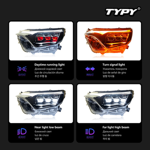 Feux avant TYPY pour Toyota RAV4 Honma 2016-2019 : LED avec feux de jour et clignotants séquentiels - Product Image 3