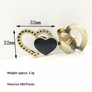 Offres Spéciales : Breloques pour Chaussures Légères en Plastique ABS, Fleur à Cinq Pétales Brillante <span class=keywords><strong>Or</strong></span> Rose et Argent, Accessoires de <span class=keywords><strong>D</strong></span>écoration pour Sabots - Product Image 6