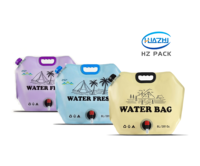 Sacs d'emballage liquide pliables réutilisables de qualité alimentaire 5L 8L pour camping, bière et boissons avec bec verseur