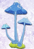 Patchs en caoutchouc brodés de champignons colorés de qualité supérieure, autocollants, appliques végétales pour la décoration de vêtements, OEM accepté