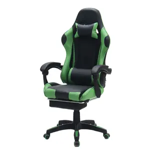 Roestvrijstalen Gaming Stoel Verstelbare Hoogte Multi Color Luxe Moderne Gaming Stoel Met Beensteun