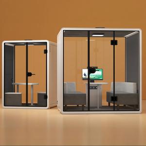 Cabine <span class=keywords><strong>insonorisée</strong></span> moderne et portable extensible pour hôtel, bureau, salon - Cabine acoustique individuelle avec double vitrage - Product Image 5