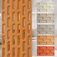 Cloison décorative légère en polyuréthane, à deux faces, en grille, imperméable, amovible, revêtement 3D, séparateur en PU
