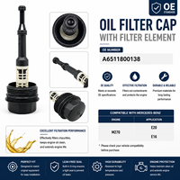 Tapa de Filtro de Aceite de Motor Confiable para Mercedes-Benz M270 E20 E16 OE A6511800138, Piezas de Repuesto de Alto Rendimiento, Producto Duradero