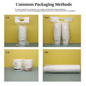 Bicchiere di Carta Monoparete Usa e Getta da 12oz e 10oz per Bevande Fredde e Caffè con Stampa Logo Completa per Articoli Promozionali - Product Image 5