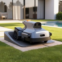 Tondeuse à gazon robotisée électrique sans fil, largeur de coupe de 24 cm, 0,22 acre, vision RTK+4-yeux, tondeuse à gazon avec cartographie automatique, 650 W
