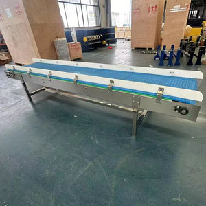 Toplu paketlenmiş kaldırma konveyörleri için korkuluk plastik örgü bantlı asansör gıda taşıma sistemi ile eğimli konveyör - Product Image 5