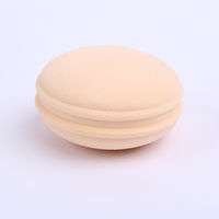 Vente flash : éponges de maquillage professionnelles en velours en forme de macaron, sans latex, poudre cosmétique pour femmes et filles, services de fabrication
