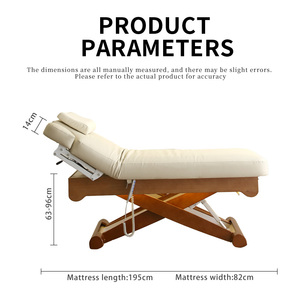 Perlengkapan Salon Kecantikan Mewah Custom Pabrik, Ranjang Estetika Elektrik 3 <span class=keywords><strong>Motor</strong></span>, Ranjang Spa, Meja Facial DMC19 - Product Image 6