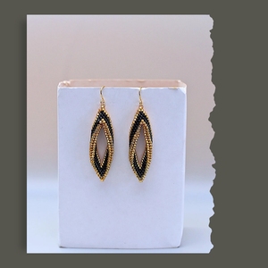 Namayo Women's Hand Beaded Drop <b>Earrings</b> Ethnic Local Artisan Crafted Durable 24k Gold Plated Lightweight Gift - Product Image 4