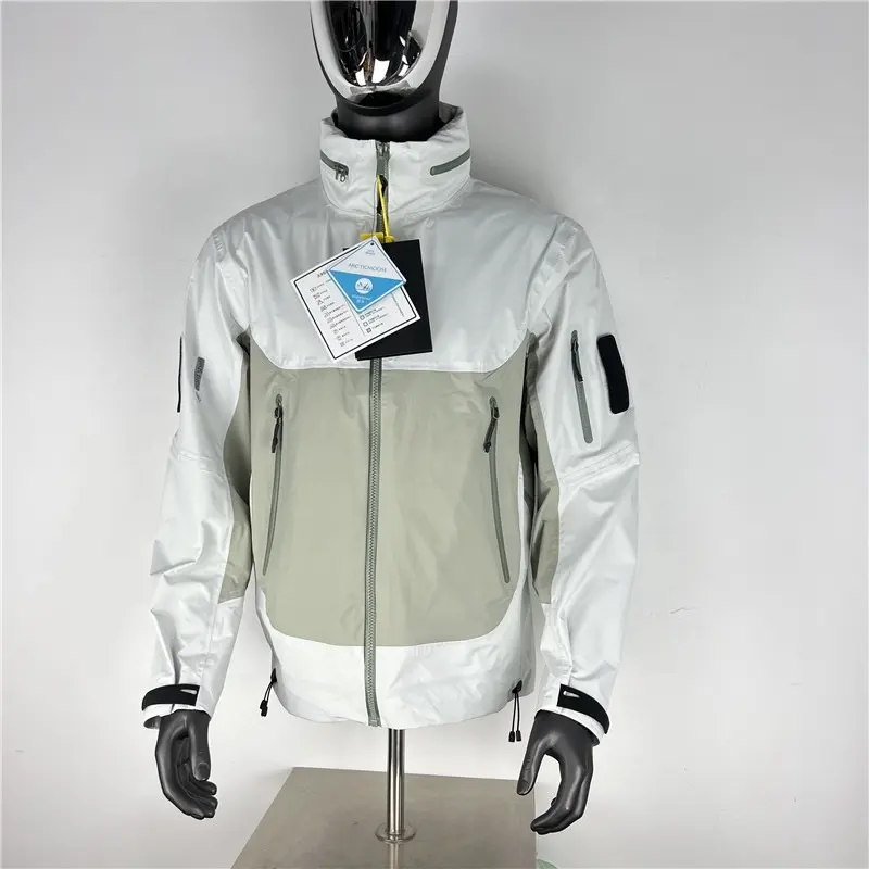 Tasarımcı özel açık su geçirmez yüksek kaliteli erkek rüzgarlık ceketler