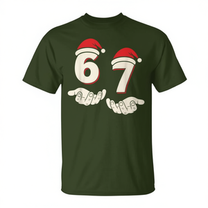 Humor 67 Christmas Meme T-Shirt Homme Xl Vert - Product Image 2