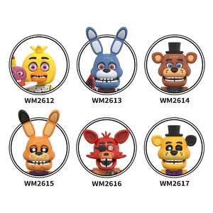 WM6170 <span class=keywords><strong>FNAF</strong></span> Five Nights at Freddy's Chica Mike Abby Spring Bonnie Golden Freddy Foxy Mini Blocs de Construction Éducatifs pour Enfants - Product Image 1