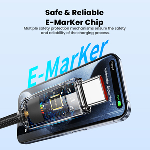 Toocki LED Charging Display 100W <strong>USB</strong>-<strong>C</strong> CableType <strong>C</strong> Super Fast Charging <strong>USB</strong> <strong>C</strong> Charging <strong>Cable</strong> - Product Image 5
