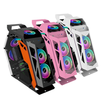 NOUVEAU Design Verre trempé Rgb Pc Chassis Tower Desktop PC Mid Tower Cabinet Computer Case Gaming PC CASE