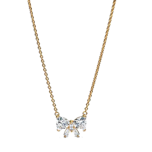 Colliers pendentifs en forme de cœur tendance en argent sterling 925 plaqué or 14 carats, chaîne à maillons - Zircon d'eau douce, finition rhodiée pour femmes - Product Image 3