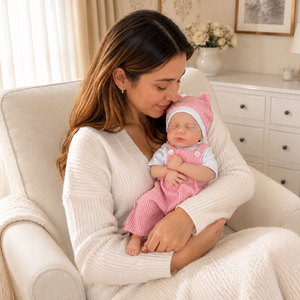 BAkwbwBY Muñeca Bebé Reborn de Silicona Completa de 12 Pulgadas (30 cm), Recién Nacido Dormido con Ojos Cerrados y Traje Rosa para Venta al por Mayor OEM ODM - Product Image 6
