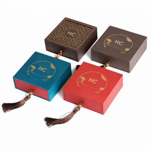 Boîte à Bracelets de Luxe Coulissante, Boîte de Rangement à Bijoux, Pochette en Velours, Estampage à Chaud, Logo Personnalisé, Fournisseur Direct d'Usine OEM - Vente Chaude - Product Image 4