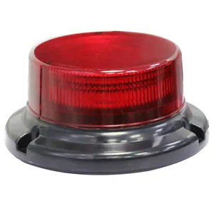 Mini Led Strobe Licht 12V 24V Veiligheid Knipperend Baken Voor Auto Heftruck Roterende Waarschuwing Magnetisch Rood Baken Licht