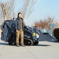 Mini-chargeuse compacte certifiée EPA avec moteur Kubota, garantie 1 an, transmission sur chenilles pour la construction et l'aménagement paysager