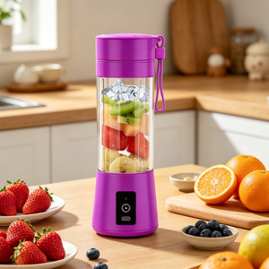 Mini Licuadora Portátil OEM con 6 Cuchillas, Exprimidor Personal de Smoothies, Carga USB, Extractor de Jugos de Frutas para Cocina, Aire Libre y Camping - Product Image 5