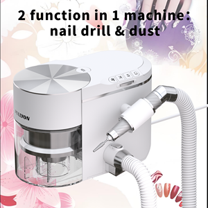 高品質 200W 電動ポータブル Eファイル 35000RPM 工場価格 ネイルケア及びサロン用 バキューム付きネイルドリルマシン - Product Image 3