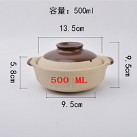 Ustensiles de cuisine japonais en céramique, casseroles en argile avec couvercle pour la soupe de cuisine, chauffe-plats et casseroles chaudes