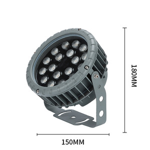 Reflector LED Redondo de 50W, 180mm, Impermeable, para Exteriores, Jardín, Césped y Suelo - Product Image 1
