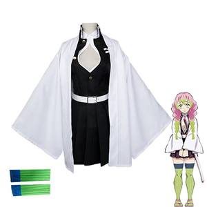 Costume de <span class=keywords><strong>Cosplay</strong></span> Anime Kanroji <span class=keywords><strong>Mitsuri</strong></span>, Robe Kimono Haori, Perruque, Vêtements, Déguisement d'Halloween pour Adultes et Enfants - Product Image 5