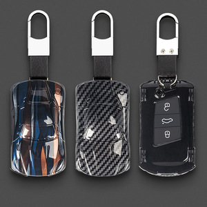 Couverture de <span class=keywords><strong>clé</strong></span> de voiture à 3 boutons de conception sportive de luxe ABS pour Passat Magotan B8 Weiran <span class=keywords><strong>Volkswagen</strong></span> CC <span class=keywords><strong>Protection</strong></span> de boîtier de <span class=keywords><strong>clé</strong></span> en plastique de silicone - Product Image 4
