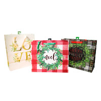 Bolsa de Papel Reciclable Ecológica de Lujo, Portátil, con Logotipo Personalizado, para Envasado de Alimentos, Compras, Regalos, Velas y Manualidades
