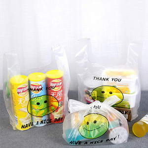 PE Bags Plastic Shopping Bag Transparent smiley Plastic Bag for Fruit