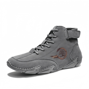 Bottes courtes décontractées montantes pour hommes en microfibre Octopus, grandes tailles, avec support, logo OEM personnalisé, tendance mode, chaussures de marche souples - Product Image 2