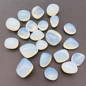 Toptan doğal beyaz kristal çakıl şifa Opal eskitme taş - Product Image 1