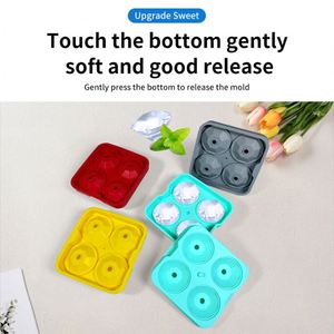Bac à glaçons en silicone de qualité supérieure avec couvercle, réutilisable, portable, facile à nettoyer, capacité de 200 ml, glaçons parfaits à chaque fois, outils pour la crème glacée - Product Image 4