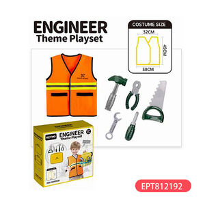 子供のための医療服と機器のおもちゃ女の子が遊ぶふりをするおもちゃ警察医師歯科医キットセットギフト - Product Image 4